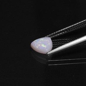 Opale naturale multicolore da 0,66 ct, trasparente, trasparente/traslucido