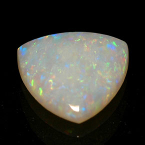 Opale naturale multicolore da 0,49 ct, trasparente, trasparente/traslucido