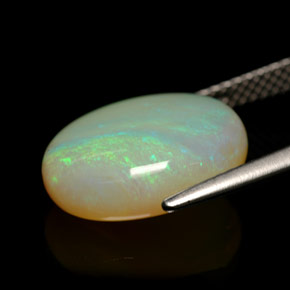 Opale naturale multicolore da 5,47 ct, trasparente, trasparente/traslucido
