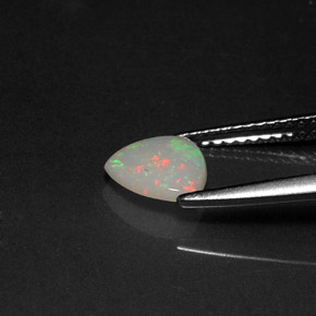 Opale naturale multicolore da 0,45 ct, trasparente, trasparente/traslucido