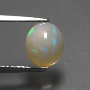 Opale naturale multicolore da 2,07 ct, trasparente, trasparente/traslucido