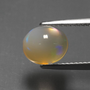 Opale naturale multicolore da 2,07 ct, trasparente, trasparente/traslucido