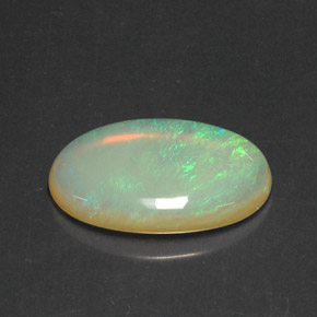 Opale naturale multicolore da 5,49 ct, trasparente, trasparente/traslucido