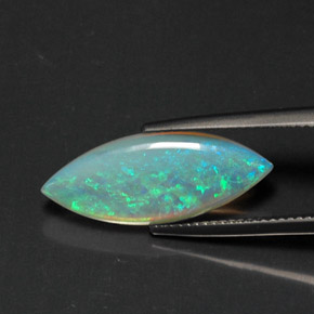Opale naturale multicolore da 3,53 ct, trasparente, trasparente/traslucido