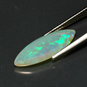 Opale naturale multicolore da 3,53 ct, trasparente, trasparente/traslucido