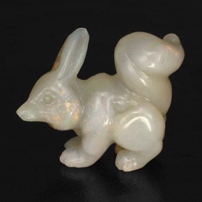 Opale naturale multicolore da 31,78 ct, forma fantasia, opaco