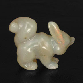 Opale naturale multicolore da 31,78 ct, forma fantasia, opaco