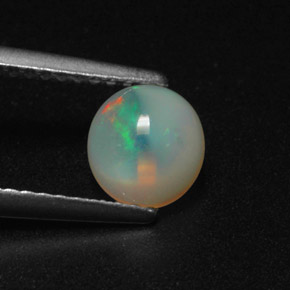 Opale naturale multicolore da 0,72 ct, trasparente, trasparente/traslucido