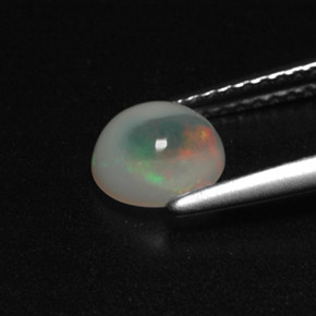 Opale naturale multicolore da 0,72 ct, trasparente, trasparente/traslucido