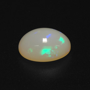 Opale naturale multicolore da 1,22 ct, taglio ovale, traslucido