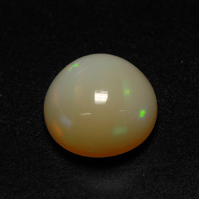 Opale naturale multicolore da 1,48 ct, taglio rotondo, traslucido
