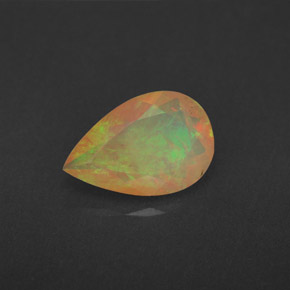 Opale naturale multicolore da 1,70 ct, trasparente, trasparente/traslucido