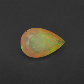 Opale naturale multicolore da 1,70 ct, trasparente, trasparente/traslucido
