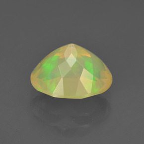 Opale naturale multicolore da 1,85 ct, taglio ovale, trasparente