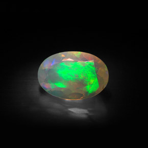 Opale Multicolore naturale da 1.68 ct, Trasparente, Trasparente/Traslucido