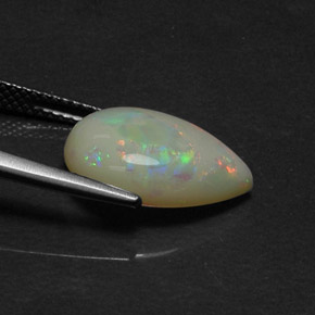 Opale naturale multicolore da 4,17 ct, trasparente, trasparente/traslucido