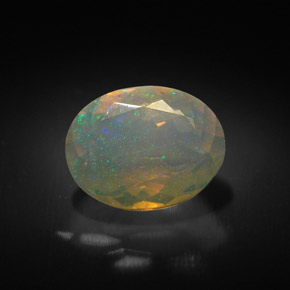 Opale naturale multicolore da 1,35 ct, trasparente, trasparente/traslucido