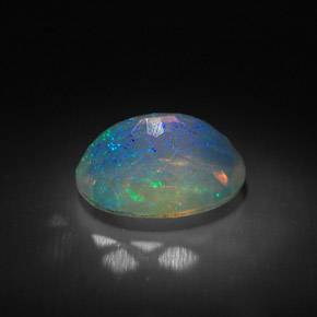 Opale naturale multicolore da 1,35 ct, trasparente, trasparente/traslucido