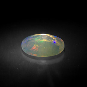 Opale naturale multicolore da 1,31 ct, trasparente, trasparente/traslucido