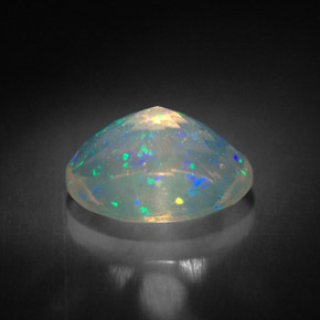 Opale naturale multicolore da 1,63 ct, trasparente, trasparente/traslucido