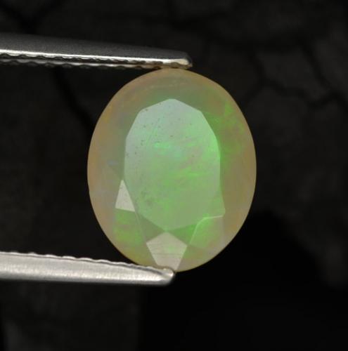 Opale Multicolore naturale da 1.33 ct, Ovale, Traslucido