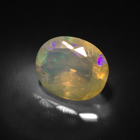 Opale naturale multicolore da 1,43 ct, trasparente, trasparente/traslucido