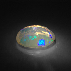 Opale naturale multicolore da 1,43 ct, trasparente, trasparente/traslucido