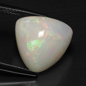 Opale naturale multicolore da 7,29 ct, trillion, opaco