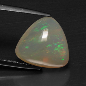 Opale naturale multicolore da 6,17 ct, trasparente, trasparente/traslucido