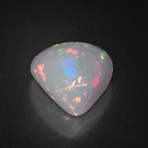Opale naturale multicolore da 5,83 ct, trillion, opaco