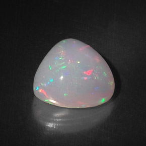 Opale naturale multicolore da 5,83 ct, trillion, opaco