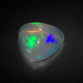 Opale naturale multicolore da 4,71 ct, trillion, trasparente
