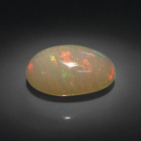 Opale naturale multicolore da 7,16 ct, trasparente, trasparente/traslucido