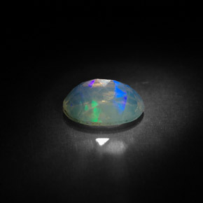 Opale naturale multicolore da 0,83 ct, trasparente, trasparente/traslucido