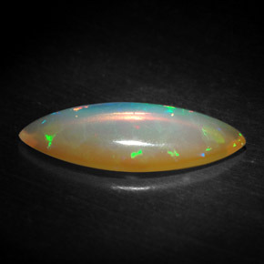 Opale naturale multicolore da 1,19 ct, trasparente, trasparente/traslucido
