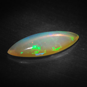 Opale naturale multicolore da 1,19 ct, trasparente, trasparente/traslucido