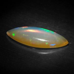 Opale naturale multicolore da 1,19 ct, trasparente, trasparente/traslucido