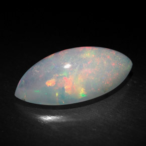 Opale naturale multicolore da 1,70 ct, trasparente, trasparente/traslucido