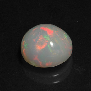 Opale naturale multicolore da 2,41 ct, trasparente, trasparente/traslucido
