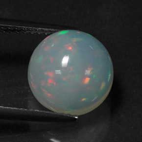 Opale naturale multicolore da 3,09 ct, trasparente, trasparente/traslucido