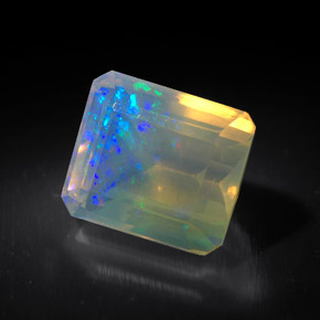 Opale naturale multicolore da 2,06 ct, trasparente, trasparente/traslucido