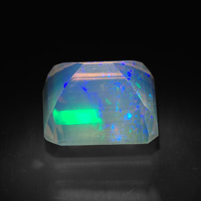 Opale naturale multicolore da 2,06 ct, trasparente, trasparente/traslucido