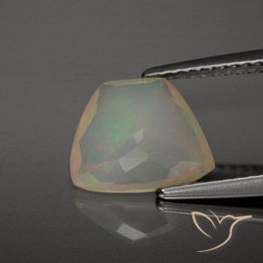 Opale Multicolore naturale da 1.77 ct, Taglio a fantasia, Trasparente/Traslucido