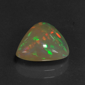 Opale naturale multicolore da 1,86 ct, trasparente, trasparente/traslucido