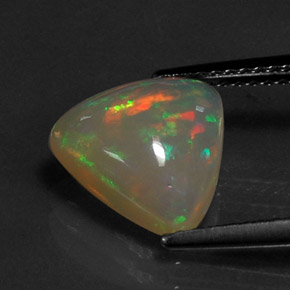 Opale naturale multicolore da 1,86 ct, trasparente, trasparente/traslucido