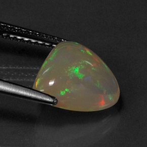 Opale naturale multicolore da 1,86 ct, trasparente, trasparente/traslucido