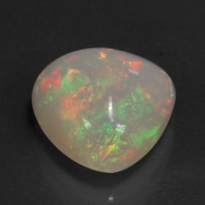 Opale naturale multicolore da 3,21 ct, trasparente, trasparente/traslucido
