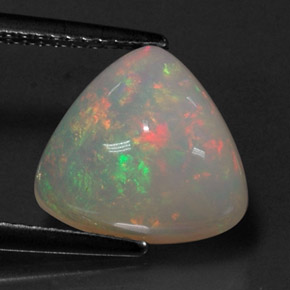 Opale naturale multicolore da 3,21 ct, trasparente, trasparente/traslucido