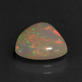 Opale naturale multicolore da 1,68 ct, trasparente, trasparente/traslucido