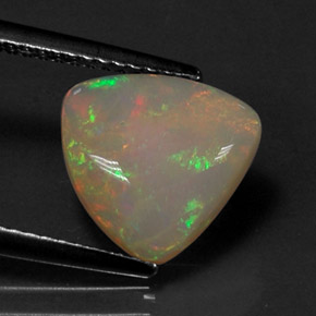 Opale naturale multicolore da 1,68 ct, trasparente, trasparente/traslucido